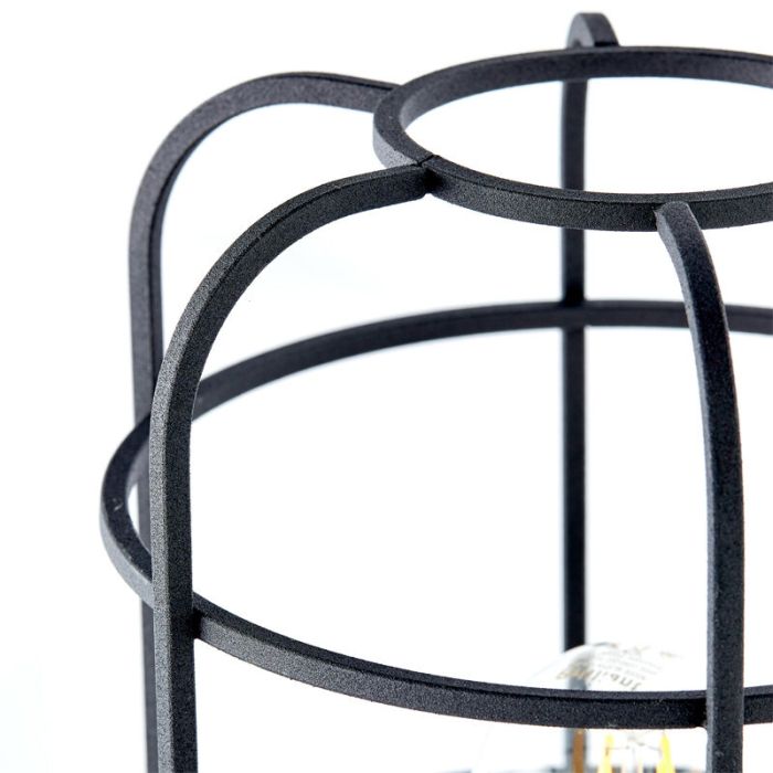 Wood table lamp black, Taede