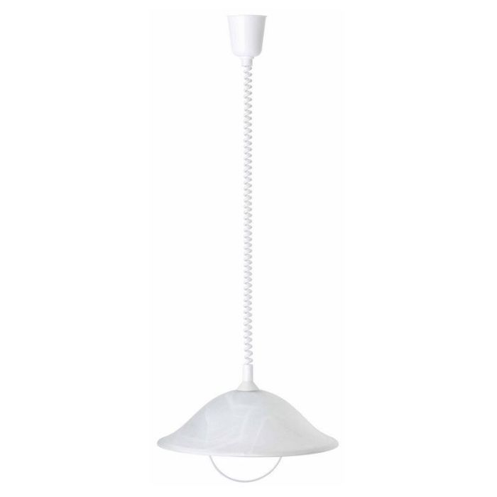 Glass pendant light white, Siba