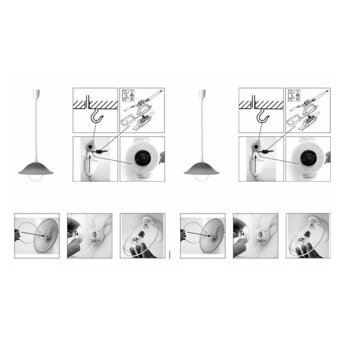 Glass pendant light white, Siba