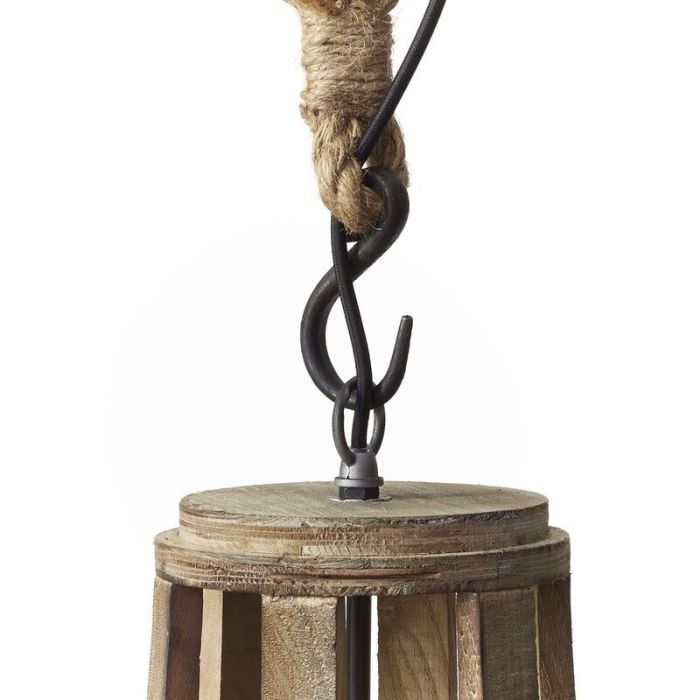 Wood pendant light brown, Afnane