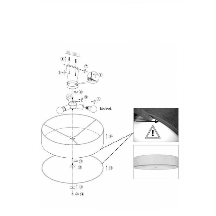 Modern ceiling light anthracite, Tjit