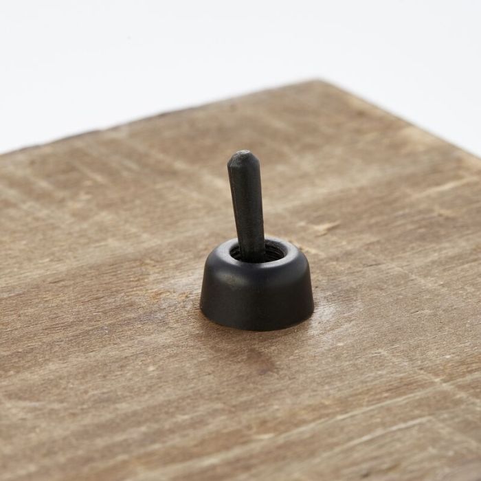 Wood table lamp black, Asli, with switch