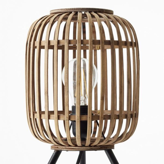 Industrial table lamp brown, Brain, with switch