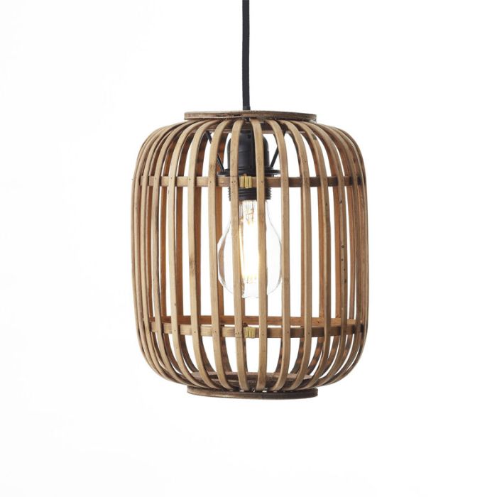 Wood pendant light brown, Brain