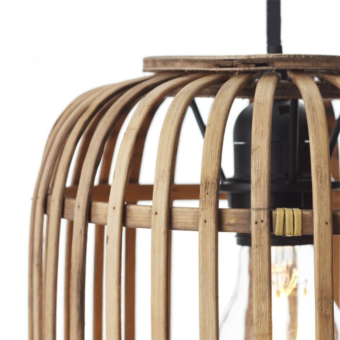 Wood pendant light brown, Brain