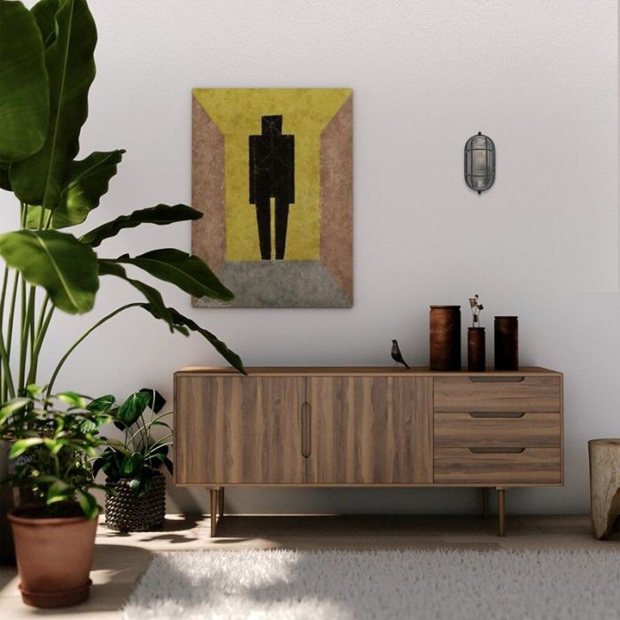 Industrial wall spotlight grey, Kali
