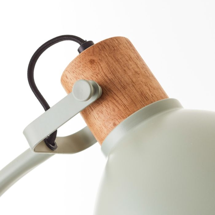 Rustic floor lamp green, Thalina, with switch