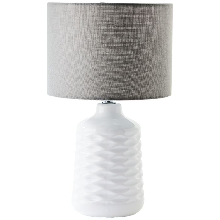 Retro table lamp white, Roelf, with switch