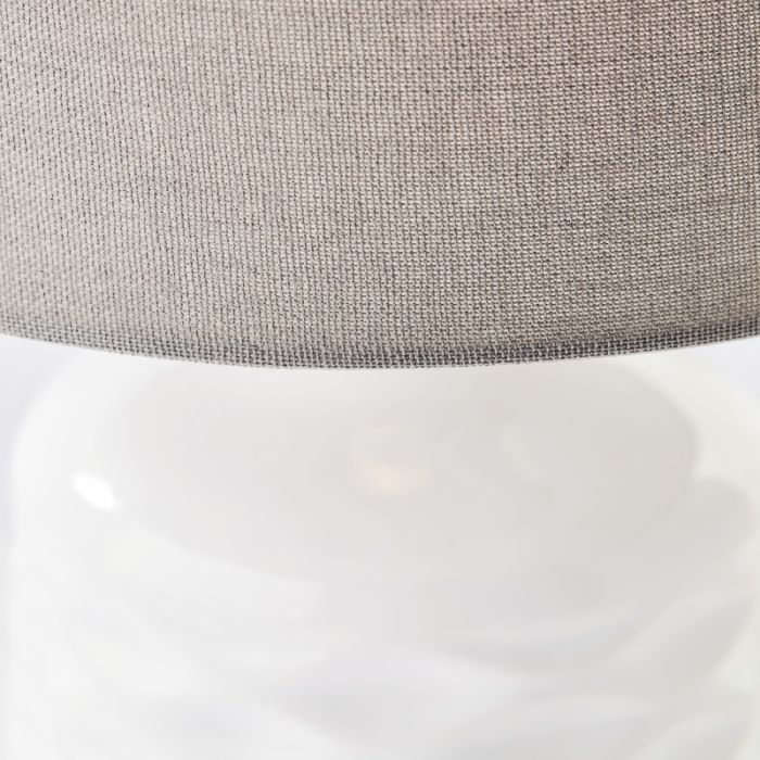 Retro table lamp white, Roelf, with switch