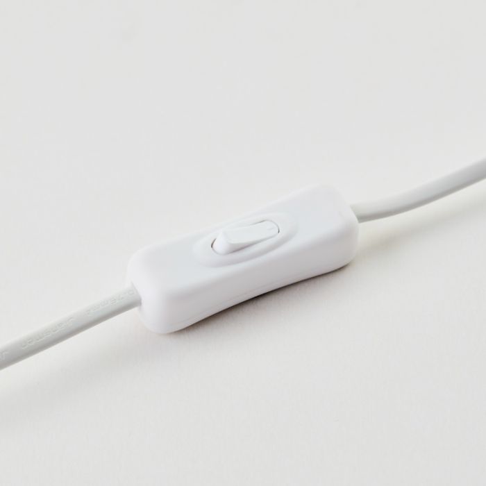 Retro table lamp white, Roelf, with switch