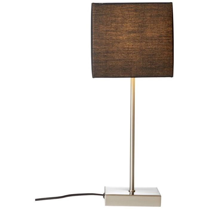 Fabric table lamp anthracite, Marinda, with switch