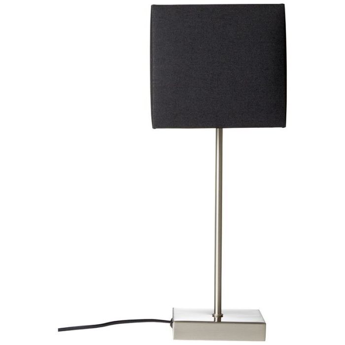 Fabric table lamp anthracite, Marinda, with switch