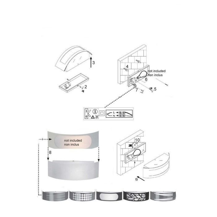Plastic outdoor light white, Jealina, IP44