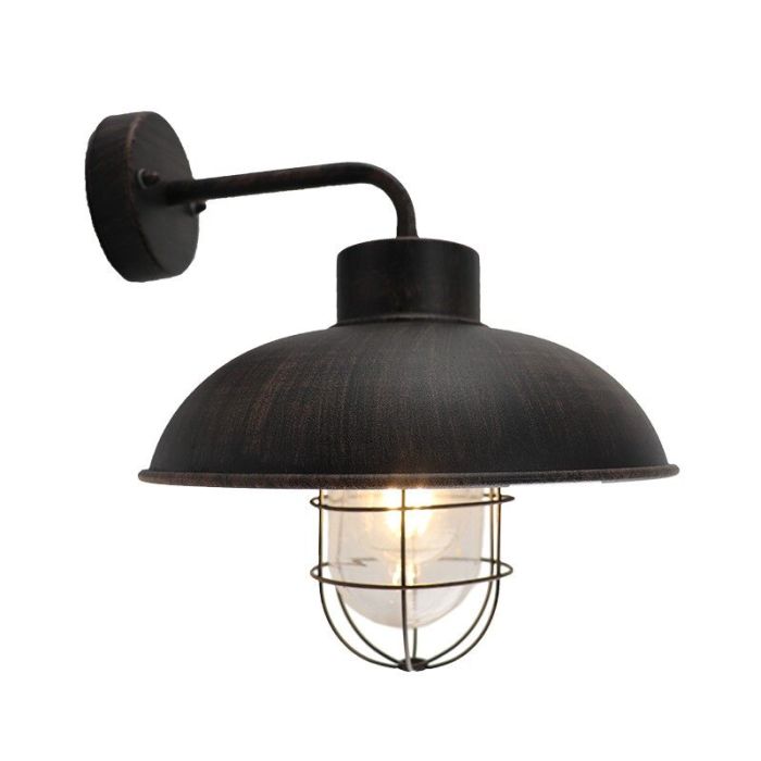 Industrial outdoor light rust coloured, Jaymiley, IP44
