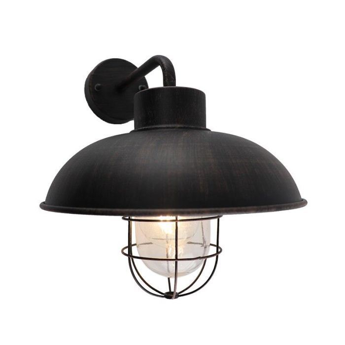 Industrial outdoor light rust coloured, Jaymiley, IP44