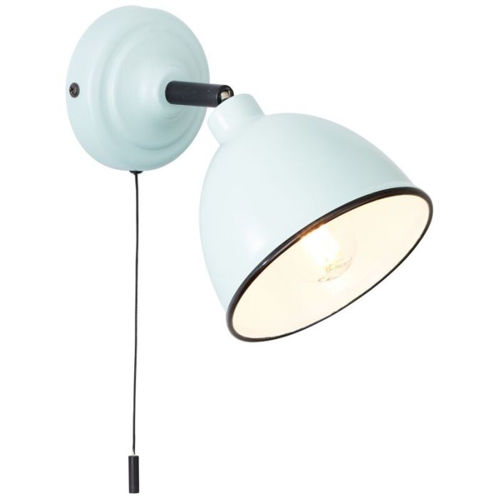 Classic wall spotlight blue, Anouk, with pull switch