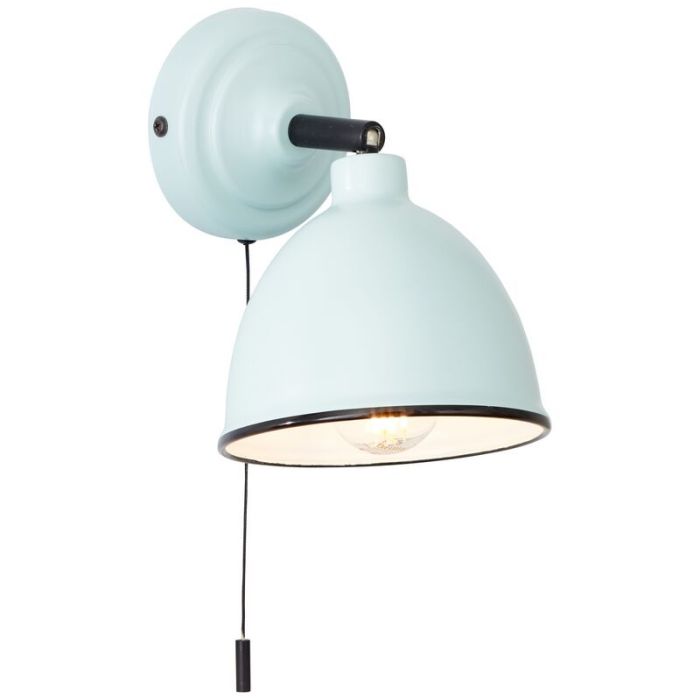 Classic wall spotlight blue, Anouk, with pull switch