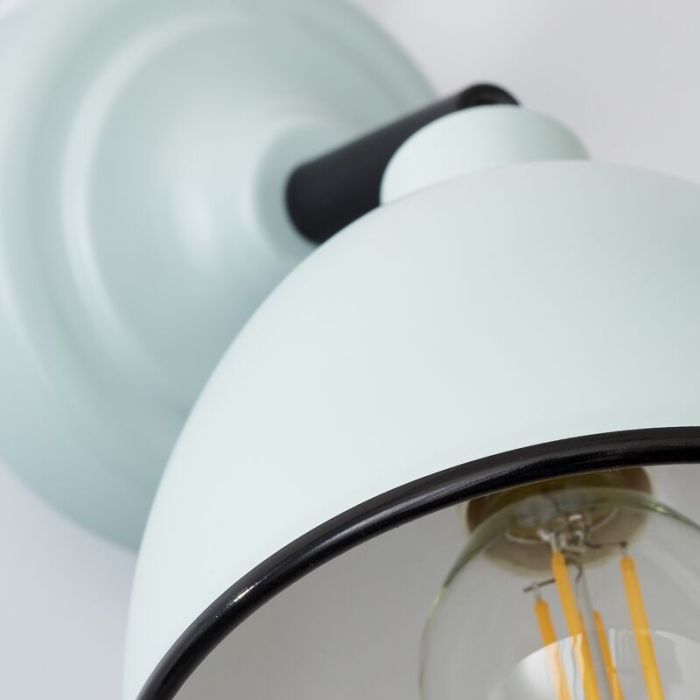 Classic wall spotlight blue, Anouk, with pull switch
