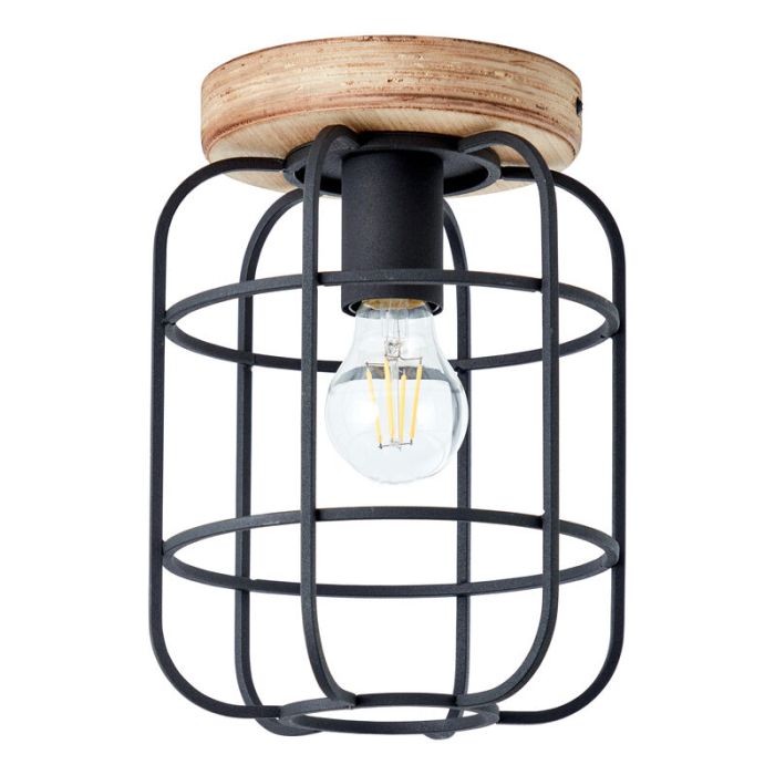 Wood ceiling light black, Taede