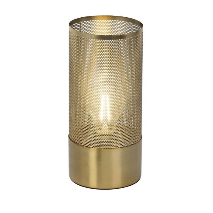Modern table lamp brass, Albina, with switch