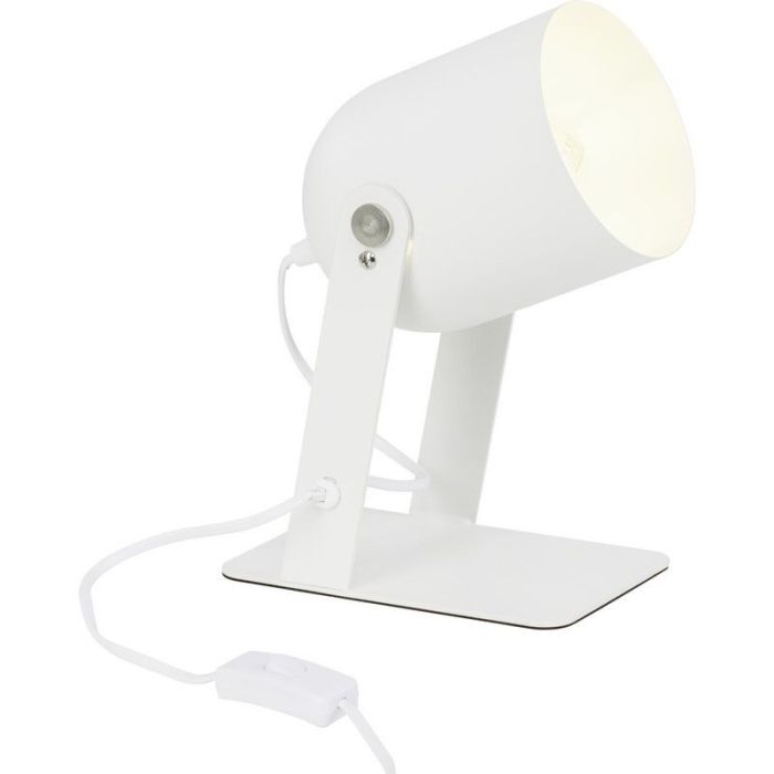 Modern table lamp white, Arlette, with switch