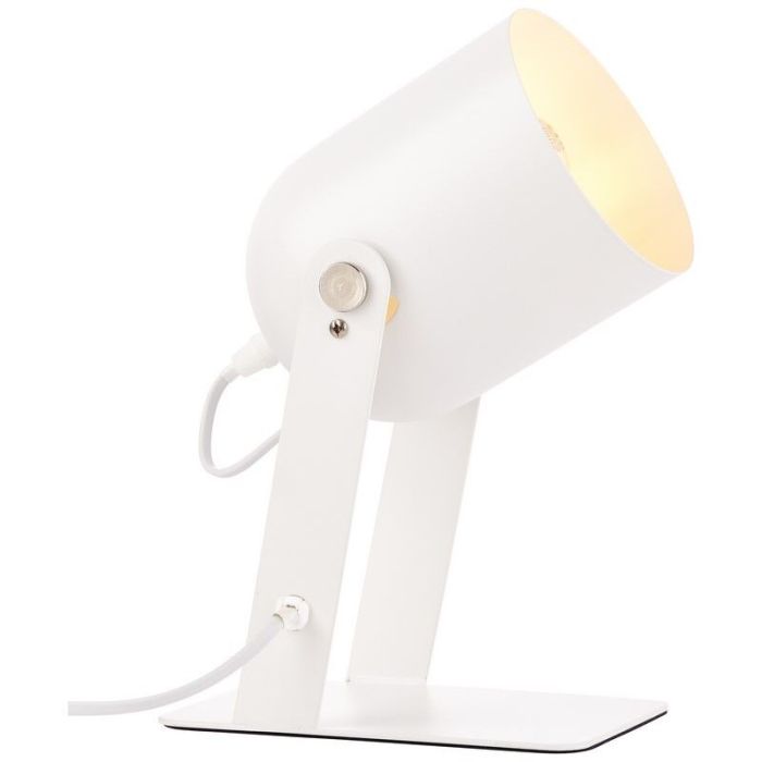Modern table lamp white, Arlette, with switch