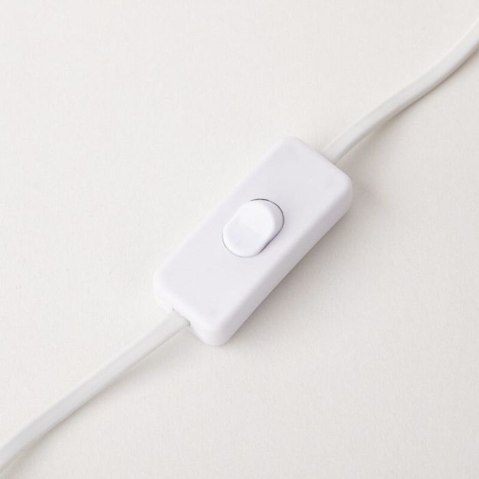 Modern table lamp white, Arlette, with switch