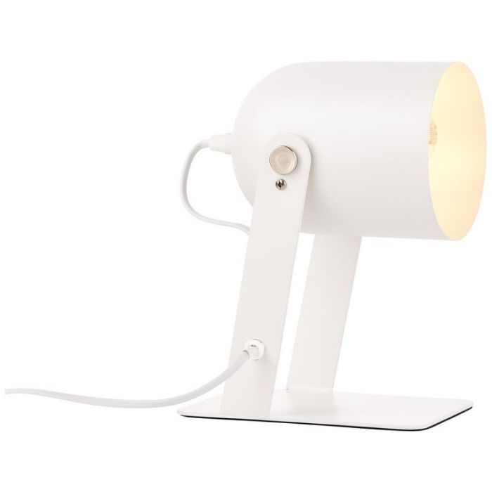 Modern table lamp white, Arlette, with switch