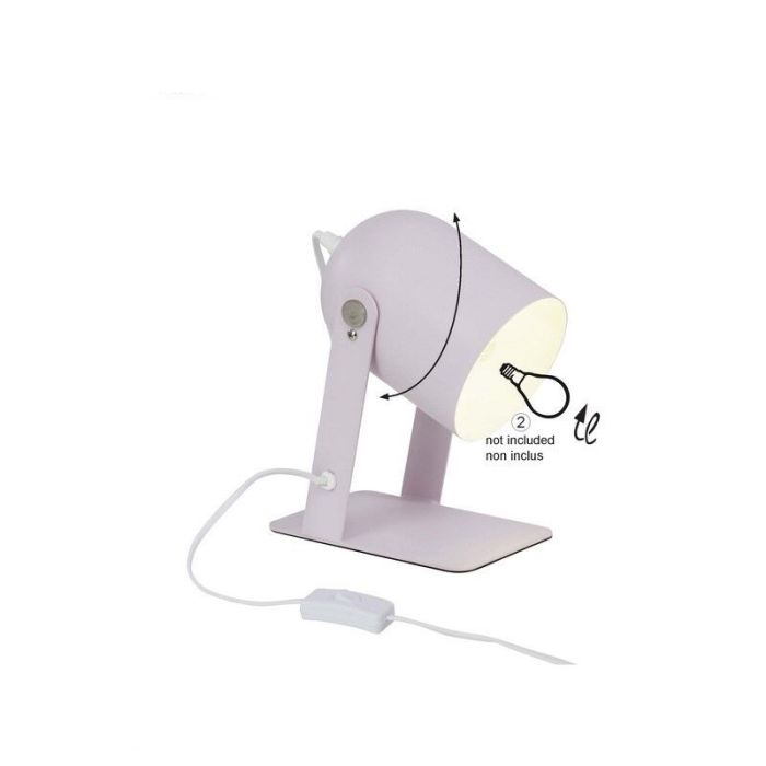 Modern table lamp white, Arlette, with switch