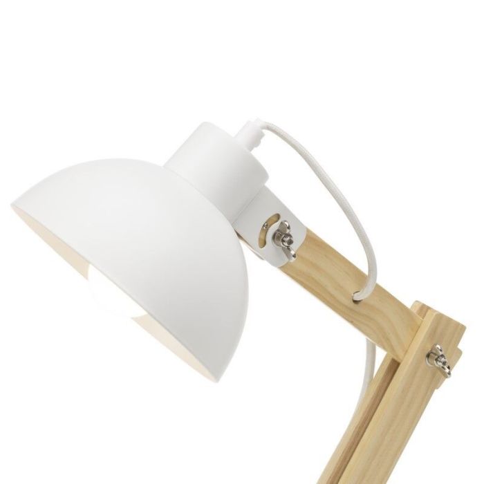 Modern desk lamp white, Allegra, with switch