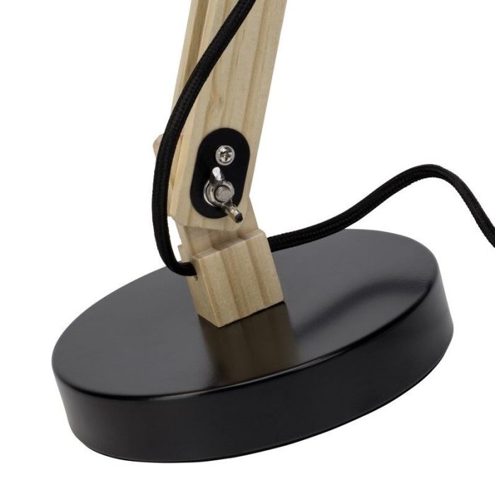 Modern desk lamp black, Allegra, with switch