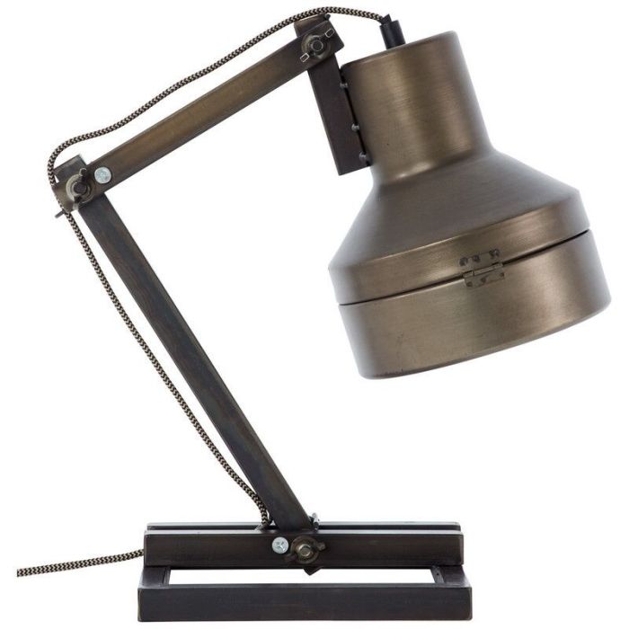 Retro table lamp black, Eliza, with switch