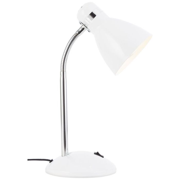 Plastic desk lamp white, Santana, with switch
