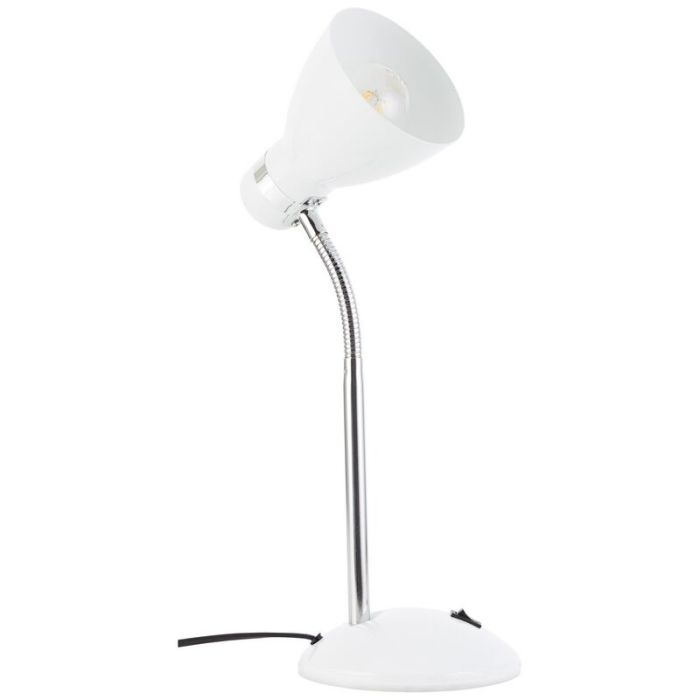 Plastic desk lamp white, Santana, with switch