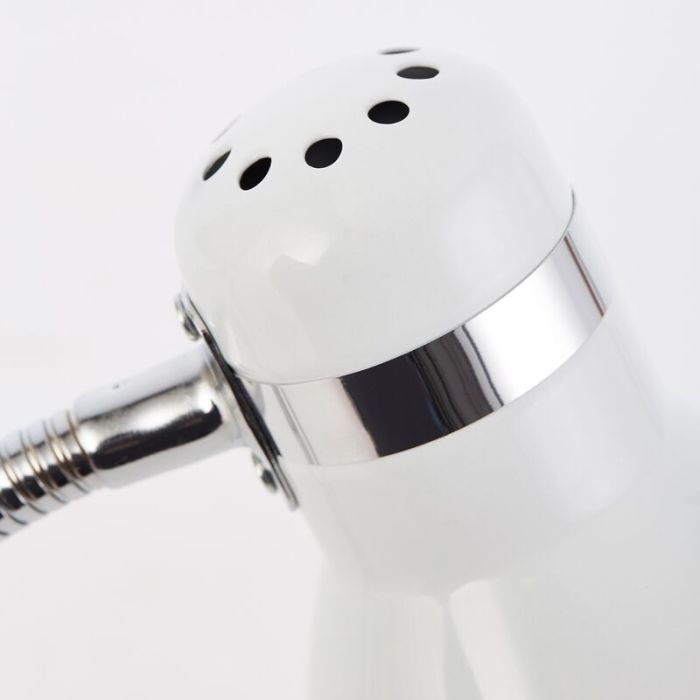 Plastic desk lamp white, Santana, with switch