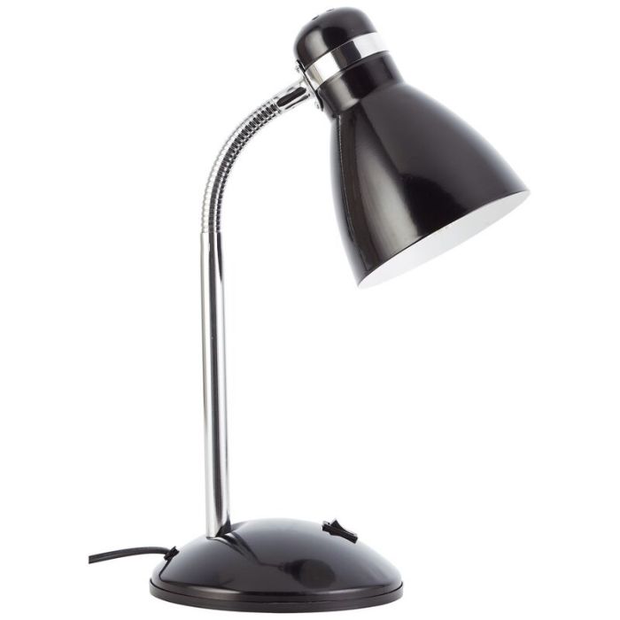 Plastic desk lamp black, Santana, with switch