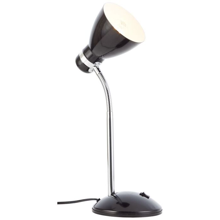 Plastic desk lamp black, Santana, with switch