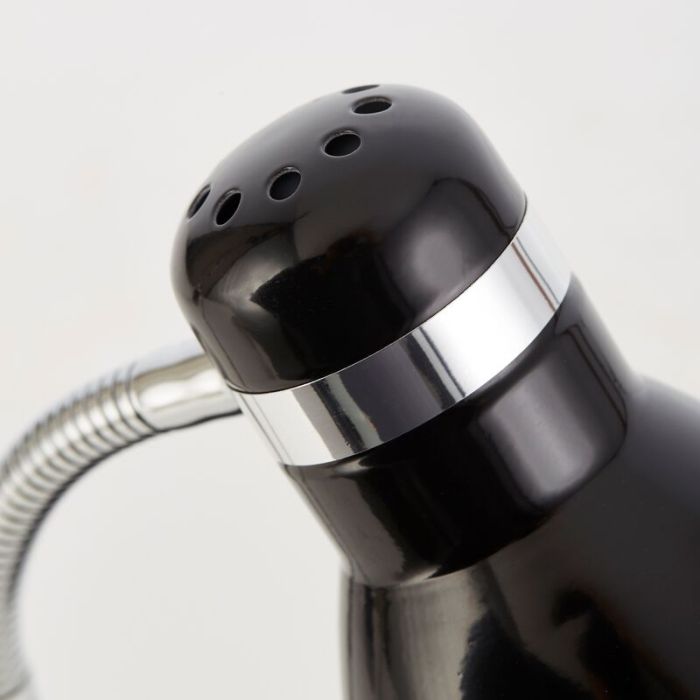 Plastic desk lamp black, Santana, with switch
