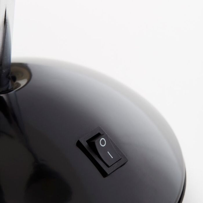 Plastic desk lamp black, Santana, with switch