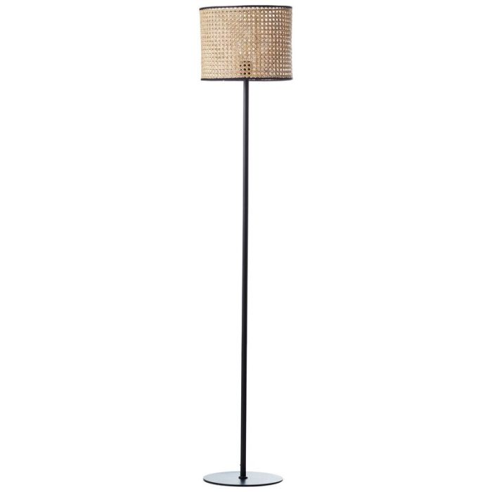 Rustic floor lamp brown, Emmelie, with switch