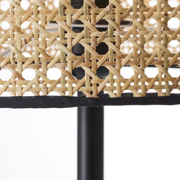 Rustic floor lamp brown, Emmelie, with switch