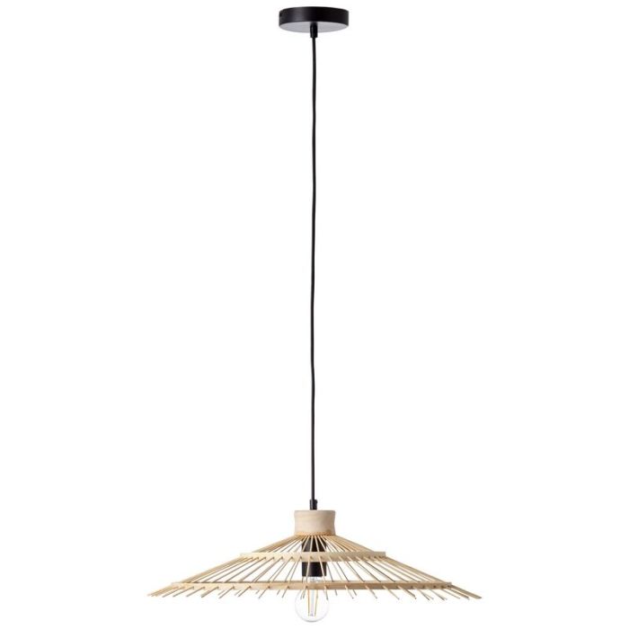 Wood pendant light black, Idris