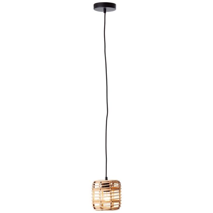 Wood pendant light black, Deacon