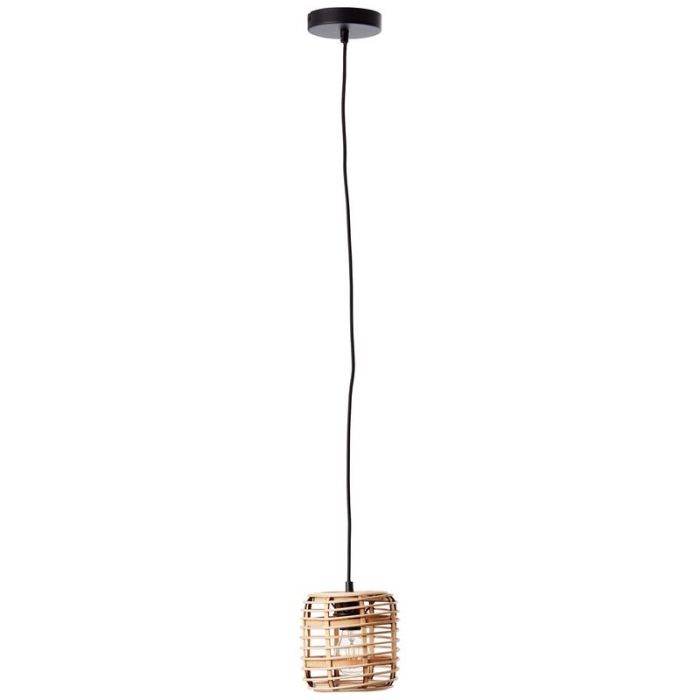Wood pendant light black, Deacon