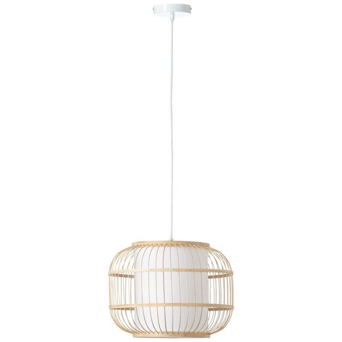 Rustic pendant light wood, Hans