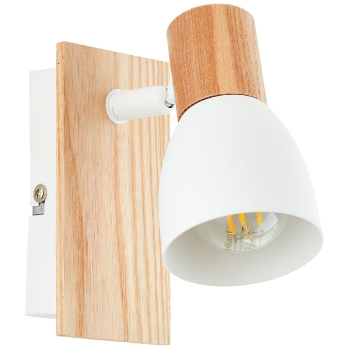 Rustic wall spotlight white, Tyrone