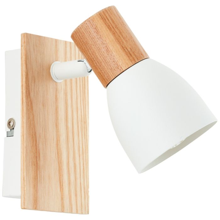 Rustic wall spotlight white, Tyrone