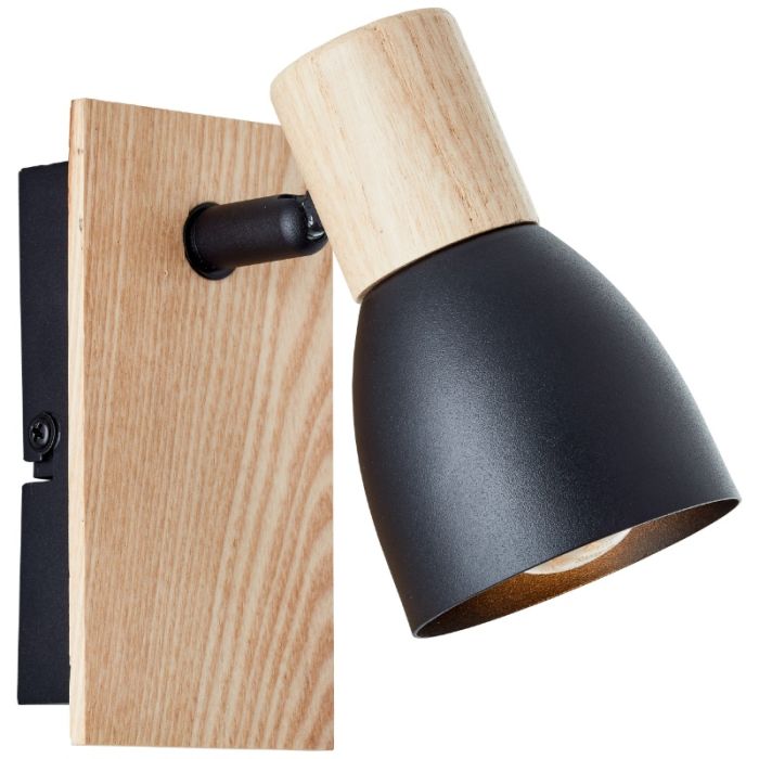 Rustic wall spotlight black, Tyrone