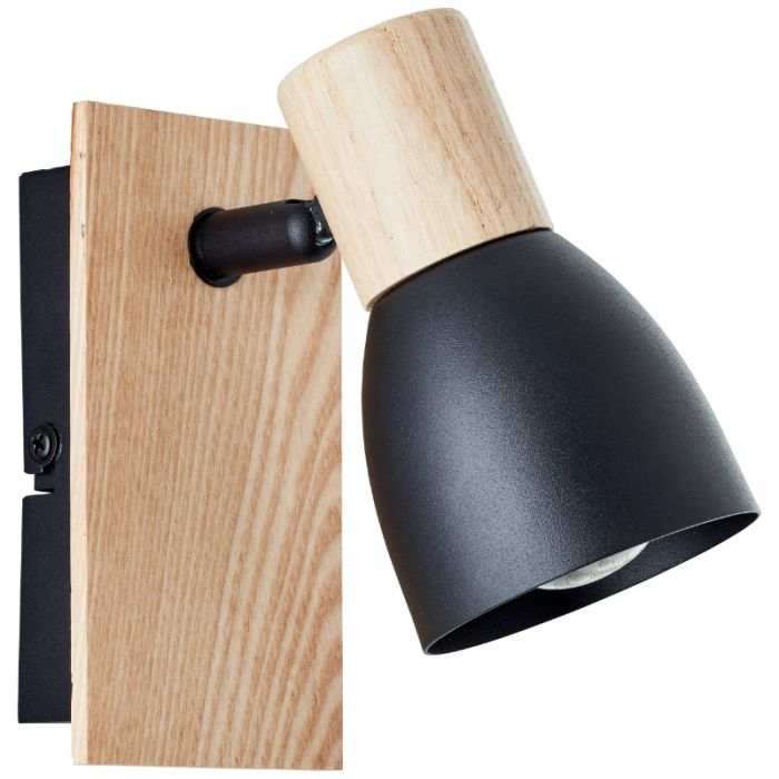 Rustic wall spotlight black, Tyrone