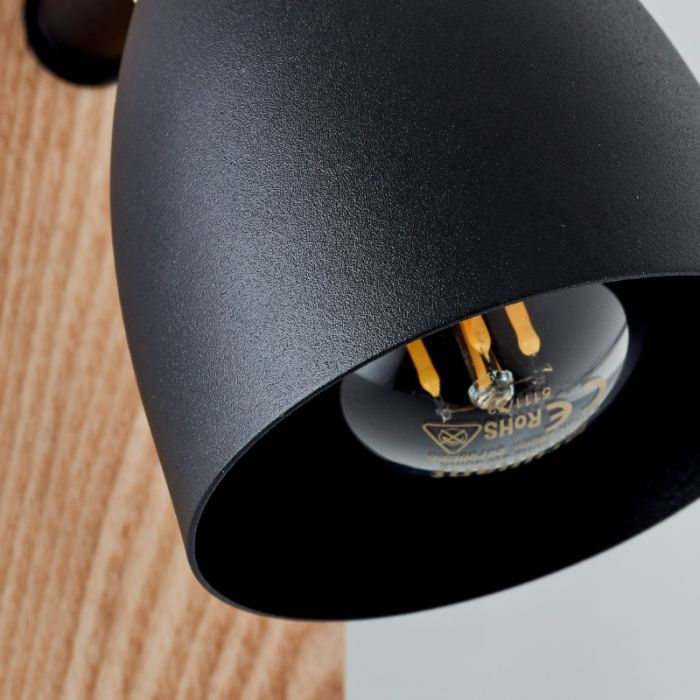 Rustic wall spotlight black, Tyrone